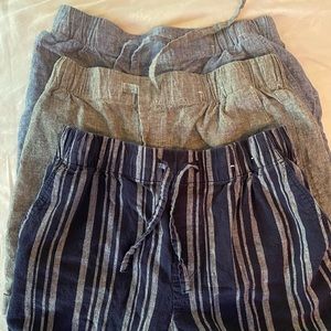 Uniqlo High Waisted Shorts {3 pack}